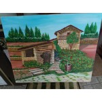 Средна картина масло от Испания - 3787
